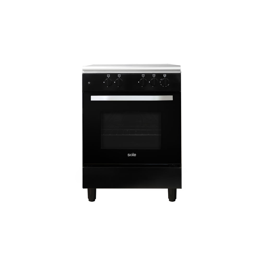 Cocina De Pie Inox Sole Multigas 60cm 80l Negro