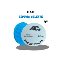 PAD DE ESPUMA CELESTE CON VELCRO 8 AC