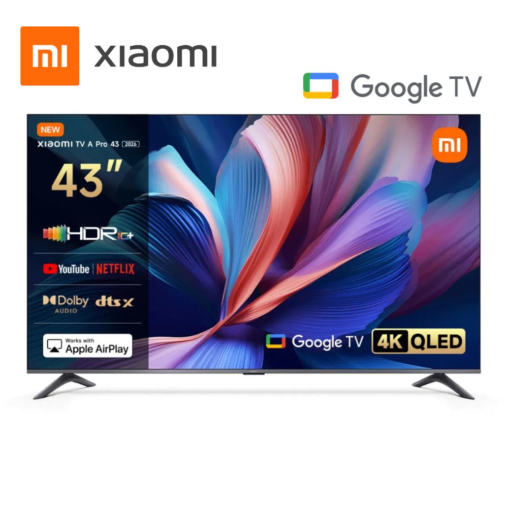 Televisor Smart TV Xiaomi A Pro QLED 43 pulg 4K UHD Google TV 2026