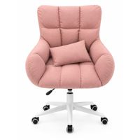 Silla de Tocador Escritorio Giratorio 360° Alta Comodidad Estilo Moderno Hogar Escritorio  190418-3