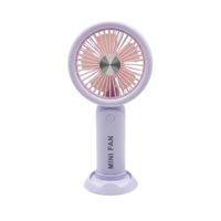 Mini Ventilador Portatil Recargable Lila FM-003