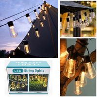 Guirnalda de luces 20 LED Decorativo Tira de 5 Metros Ambar