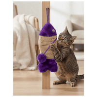 Rascador Para Colgar Con Juguete Interactivo Para Gatos - Morado