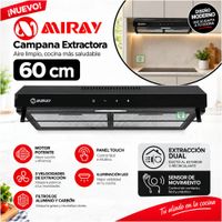 Campana Extractora CEM-605N 60 cm