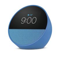 Parlante Inteligente Amazon Echo Spot Pantalla Compacta Alexa Reloj y Alarma Azul