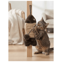 Rascador Para Colgar Con Juguete Interactivo Para Gatos - Marrón
