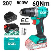 TALADRO PERCUTOR COMP. 20V BRUSHLESS 13MM 60N.M 20 - 2 B 2X2.0AH MALETIN