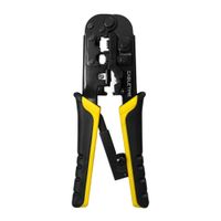 Alicate Crimpador Ponchadora 3 en 1 CABLETIME RJ45 Cat5 Cat6 RJ11 8P 6P 4P Acero al Carbono CNT1C