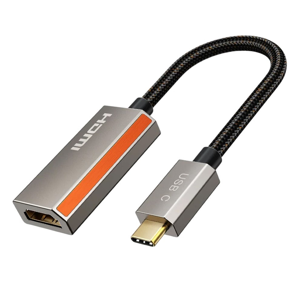 Adaptador USB-C a HDMI 2.1 8K 60Hz 4K 120Hz Chip VMM7100 HDR10 VRR ALLM HDCP 2.3 Aleación Zinc CP15A