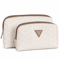 COSMETIQUERA GUESS 2 EN 1 MONOGRAFIADA BLANCO