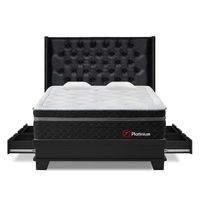 Dormitorio Platinium 4 Cajones Queen Laqueado