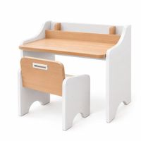 Set Mesa y Silla Infantil Primera Mesita Mini 1-3.5 Años Haya MAS IDEAS