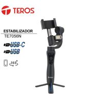 Estabilizador Gimbal de 3 ejes 360º con rastreador IA TEROS TE-7056N para teléfonos