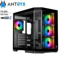 CASE ANTRYX FX 800 INFINITY ARGB FAN X4 USB TIPO-C (AC-FX800K) BLACK S/FUENTE
