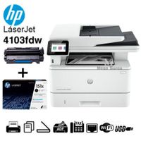 IMPRESORA HP LASERJET PRO MFP 4103FDW+TONER 151X ALTO RENDIMIENTO 9,700 PÁGINAS