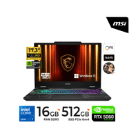 LAPTOP MSI CYBORG 15 B2RWEKG Intel C7 240H 16GB 512GB RTX5050 8GB WIN11 15.6 FHD