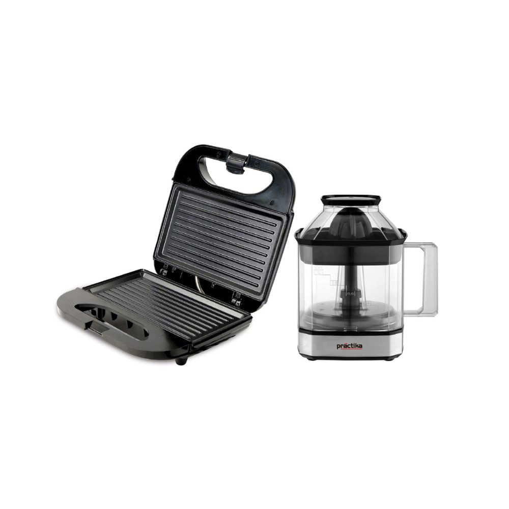 Combo Practika Exprimidor citrus force  Más sandwichera Panini grill