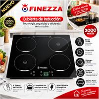 Cocina de induccion FINEZZA FZ-318IN4 de 4 hornillas - Negro