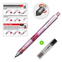 UNI Kurutoga Portaminas auto-tajable Rosado mas Minas HB de repuesto