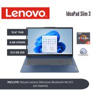 LAPTOP LENOVO IDEAPAD SLIM 3 15.6 FHD TN RYZEN 3 7320U 8GB LPDDR5 512GB SSD
