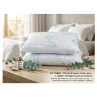 PACK DE ALMOHADAS GEMELAS AROMATICA EUCALIPTO PREMIUM TAMAÑO 2 PLAZAS
