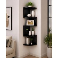 Estante 5 Niveles Flotante Esquinero Moderno Organizador Multifuncional Elegante Hogar
