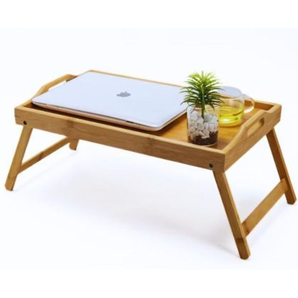 MESA PLEGABLE DE MADERA DE BAMBÚ