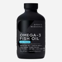 Sports Research Wild Alaska Pollock Omega3 Fish  Botella de vidrio de 8 onzas