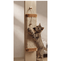 Rascador Colgante En Forma de Tabla Con Juguete Interactivo Para Gatos - Marrón