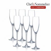 Copa Flauta Cristal 160ml Cabernet -X12 Copas Champagne