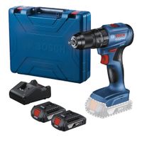 Taladro percutor 1/2"" Bosch GSB 185-LI 18V + 2 Baterías + Maletín
