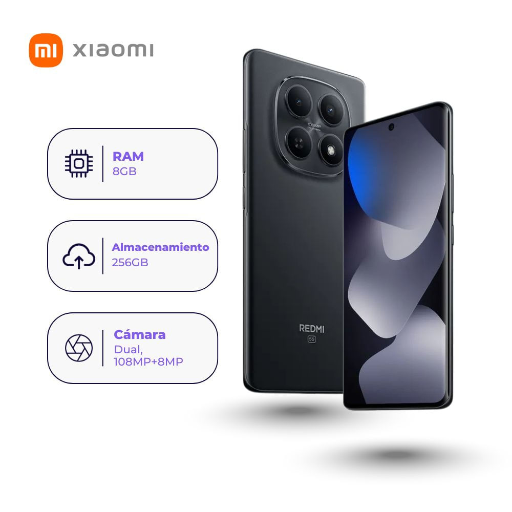 Xiaomi Redmi Note 15 5G 256GB 8GB Negro