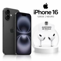 Iphone 16 128gb chip fisico color negro mas regalo
