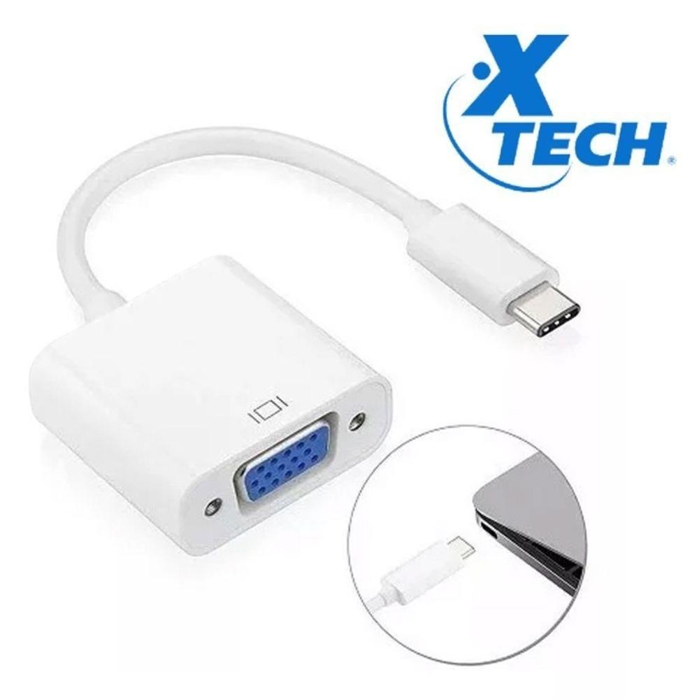Xtech Adaptador de Pantalla USB C a VGA hembra 1080p - XTC-551