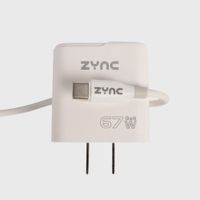 Cargador GaN 67W Carga Rápida USB-C y USB-A ZYN-Q139