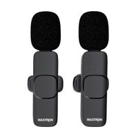 Micrófono de solapa Maxtron MXM1681-02 Inalámbrico USB-C