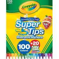 Crayola Supertips 120 Plumones Lavables Silly Scents Smash Ups