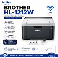 Impresora Brother Laser HL-1212W Monocromatica Wifi
