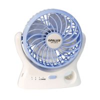 Ventilador Recargable 360° Usb 3 Velocidades Opalux Op-l2814