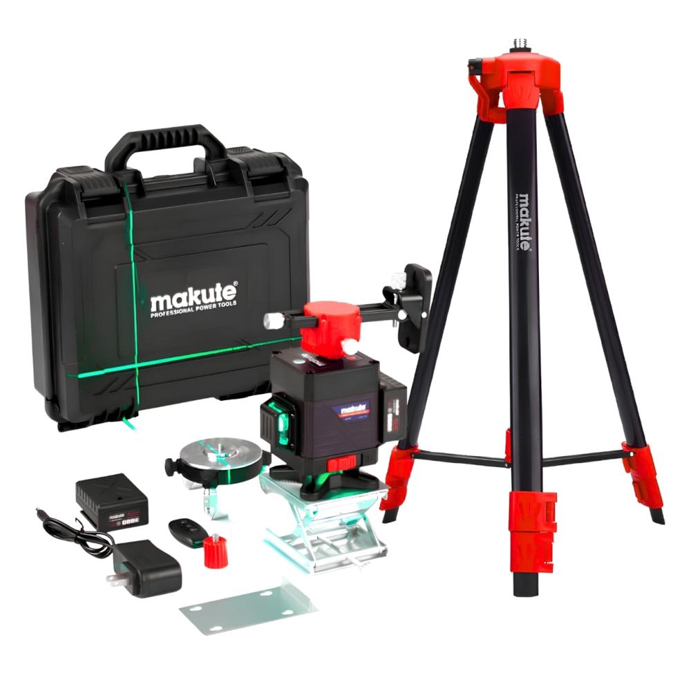 Nivel laser 16 lineas con Tripode 20V y Maletin Makute LL2216-LL-S1.6