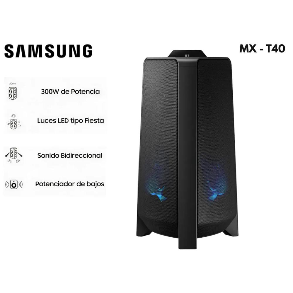 TORRE DE SONIDO SAMSUNG MX-T40-PE BLUETOOTH 300W