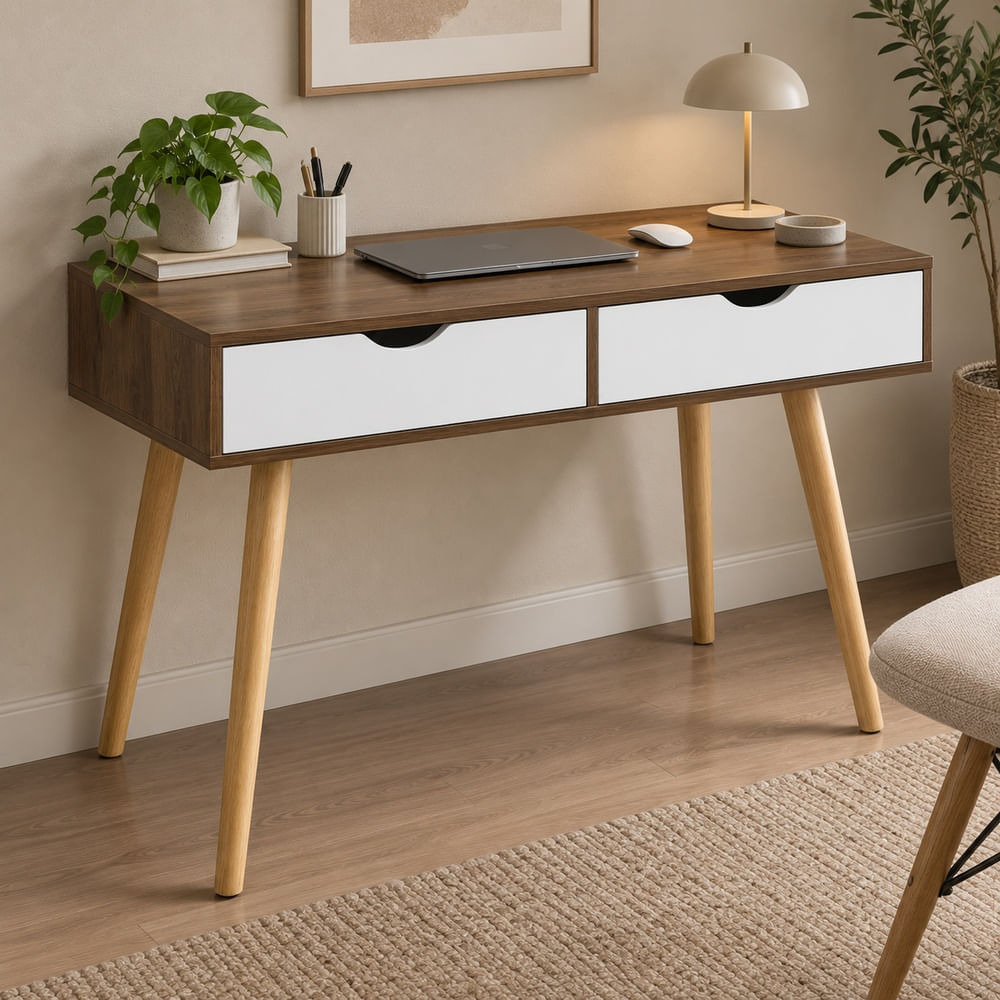 Escritorio Vintage  Luna 2 Cajones Ventitas Home Color Bellota