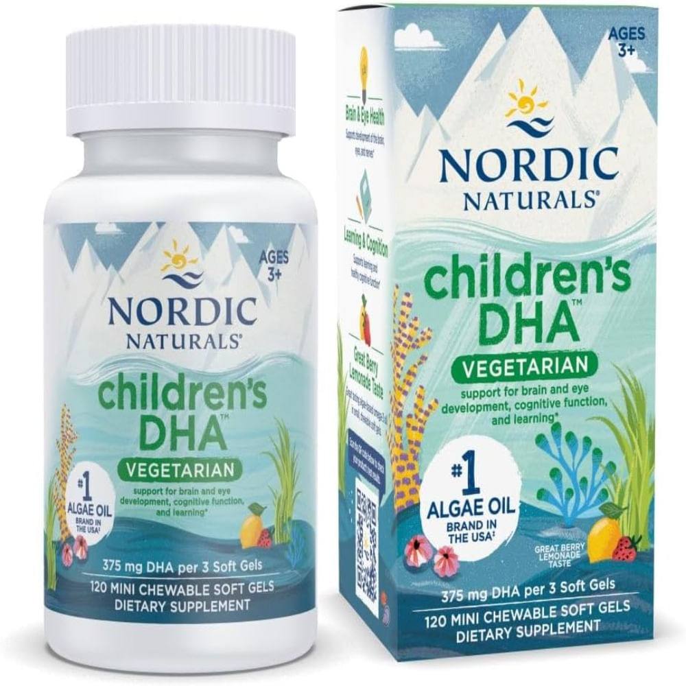 Nordic Naturals Childrens DHA Vegetarian -Omega-3 Vegano 120 minicapsulas