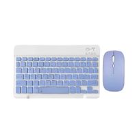 Teclado Mouse Super Delgado Inalambrico Morado