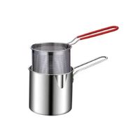 Olla Freidora de Acero Inoxidable con Cesta Coladora