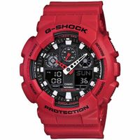 Reloj Casio G-Shock GA100B-4A Digital Analógico Resina Rojo