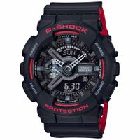 Reloj Casio G-Shock GA110HR-1A Digital Analógico Resina Negro Rojo