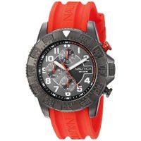 Reloj Nautica NSR 104 NAD17514G Cronómetro Correa De Silicona Rojo