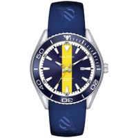 Reloj Nautica Cruise NAPNAI809 Fecha Acero Inox Correa Silicona Azul