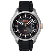 Reloj Hugo Boss Hong Kong 1550048 Acero Inoxidable Correa De Silicona Negro